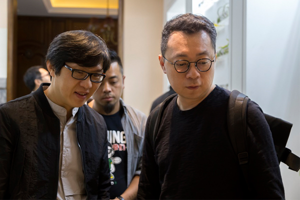 臺灣知名設(shè)計師唐忠漢一行來譽(yù)巢交流墅裝設(shè)計趨勢