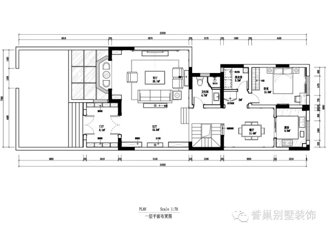 別墅設(shè)計一層平面布置圖